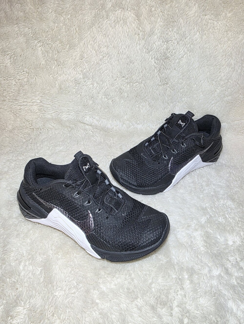 Nike Metcon 7 Black White Training Shoes Sneakers Women's Size 8.5 CZ8280-010